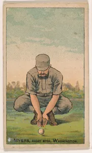 Myers, Shortstop, Washington, from the Gold Coin series (N284) for Gold Coin Chewing Tobacco