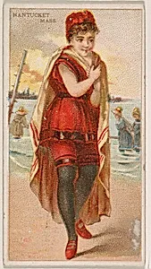 Nantucket, Massachusetts, from the Surf Beauties series (N232), issued by Kinney Bros. by Kinney Brothers Tobacco Company