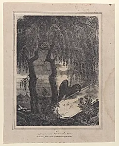 Napoleon's tomb with a hidden silhouette by Francois-Charles Oberthür|Napoléon Bonaparte
