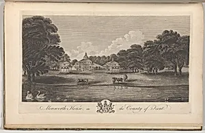 Nash Court in Boughton, in the County of Kent, from Edward Hasted's, The History and Topographical Survey of the County of Kent, vols. 1-3 by Anonymous, British, 18th century