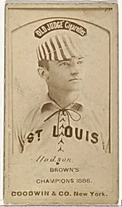 Nathaniel P. "Nat" Hudson, Pitcher, St. Louis Browns, from the Old Judge series (N172) for Old Judge Cigarettes by Goodwin & Company
