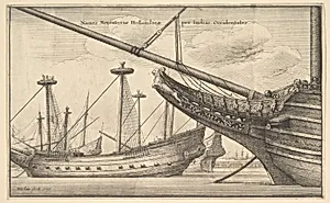 Naues Mercatoriæ Hollandicæ per Indias Occidentales (Dutch West Indiaman) by Wenceslaus Hollar