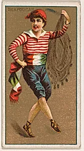 Neapolitan, from National Dances (N225, Type 1) issued by Kinney Bros. by Kinney Brothers Tobacco Company