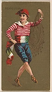 Neapolitan, from National Dances (N225, Type 2) issued by Kinney Bros. by Kinney Brothers Tobacco Company