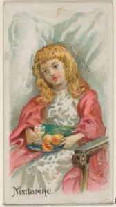 Nectarine, from the Fruits series (N12) for Allen & Ginter Cigarettes Brands