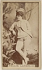 Nellie Larkelle, from the Actors and Actresses series (N45, Type 8) for Virginia Brights Cigarettes by Allen & Ginter
