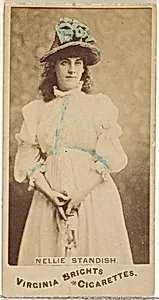 Nellie Standish, from the Actors and Actresses series (N45, Type 1) for Virginia Brights Cigarettes by Allen & Ginter