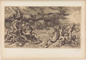 Neptune Calming the Tempest Raised Against the Fleet of Aeneas