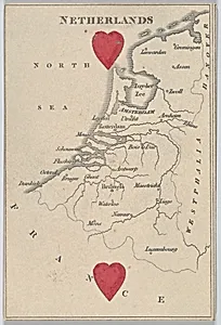 Netherlands, from "Court Game of Geography" by William and Henry Rock
