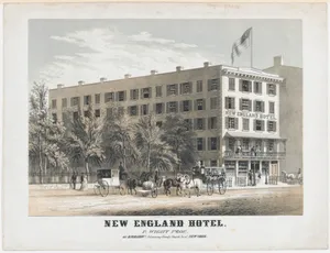 New England Hotel, Broadway, Adjoining Trinity Church Yard, New York