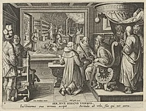 New Inventions of Modern Times [Nova Reperta], The Production of Silk, plate 8 by Jan van der Straet, called Stradanus|Jan Collaert I|Philips Galle