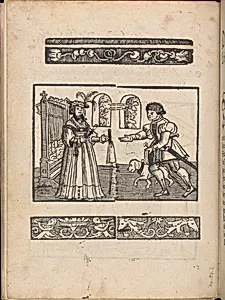 New Modelbüch allen Nägerin u. Sydenstickern (title page verso, 1v) by Hans Hoffman|Jacob Frölich