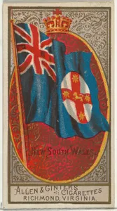 New South Wales, from Flags of All Nations, Series 2 (N10) for Allen & Ginter Cigarettes Brands