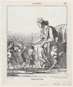 New Year's presents for 1868, from 'News of the day,' published in Le Charivari, December 23, 1867