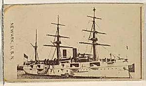 Newark, U.S.N., from the Famous Ships series (N50) for Virginia Brights Cigarettes by Allen & Ginter