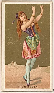 Nicomedia, from the Dancing Girls of the World series (N185) issued by Wm. S. Kimball & Co. by William S. Kimball & Company