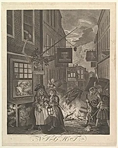 Night (The Four Times of Day) by William Hogarth