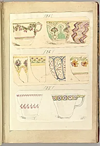 Nine Designs for Decorated Cups