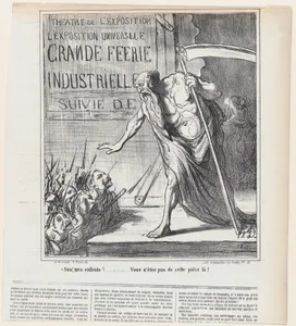No my children... you are not part of this play here!, from 'News of the day,' published in Le Charivari, March 8, 1867