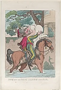 None But the Brave Deserve the Fair by Thomas Rowlandson