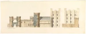 North Aspects of Lea Castle and West Aspect of Wolverly, Cookly, Worcestershire