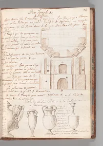 Notebook with Views of the Excavations at Herculaneum and of Other Italian Cities