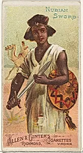 Nubian Sword, from the Arms of All Nations series (N3) for Allen & Ginter Cigarettes Brands by Allen & Ginter