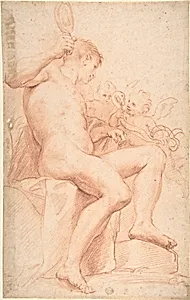 Nude Male with Two Putti