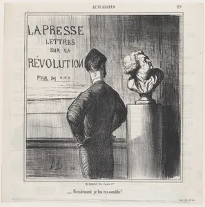 Obviously I resemble him!, from 'News of the day,' published in Le Charivari, January 29, 1866