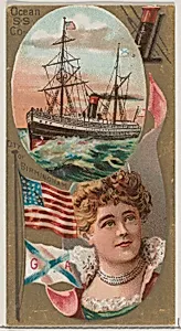 Ocean Steamship Company, from the Ocean and River Steamers series (N83) for Duke brand cigarettes by W. Duke, Sons & Co.