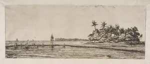 Océanie: Îlots à Uvea (Wallis): Pêche aux Palmes, 1845 (Oceania: Fishing, near islands with palms in the Uea or Wallis Group, 1845)