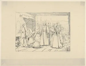 Offering of Bells to be Cast into Cannon (from Confederate War Etchings)