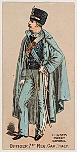 Officer, 7th Reg. Cavalry, Italy, from the Military Series (N224) issued by Kinney Tobacco Company to promote Sweet Caporal Cigarettes by Kinney Brothers Tobacco Company