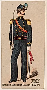 Officer, Slocum Light Guards, Providence, Rhode Island, from the Military Series (N224) issued by Kinney Tobacco Company to promote Sweet Caporal Cigarettes by Kinney Brothers Tobacco Company