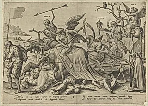 Old Age (Night) from The Four Ages of Man and Death with the Last Judgment by Hieronymus (Jerome) Wierix|Ambrosius Francken I