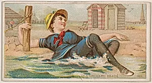 Old Orchard Beach, Maine, from the Surf Beauties series (N232), issued by Kinney Bros. by Kinney Brothers Tobacco Company