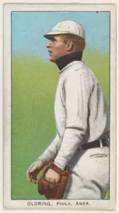 Oldring, Philadelphia, American League, from the White Border series (T206) for the American Tobacco Company