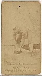 Oliver Wendell "Patsy" Tebeau, 3rd Base, Cleveland, from the Old Judge series (N172) for Old Judge Cigarettes by Goodwin & Company