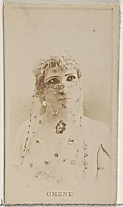 Omene, from the Actors and Actresses series (N45, Type 8) for Virginia Brights Cigarettes by Allen & Ginter