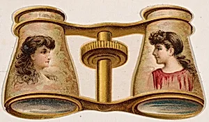 Opera glasses, from the Novelties series (N228, Type 3) issued by Kinney Bros. by Kinney Brothers Tobacco Company