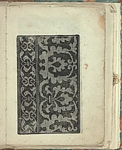 Opera Nova Universali intitulata Corona di racammi, page 22 (recto) by Giovanni Andrea Vavassore