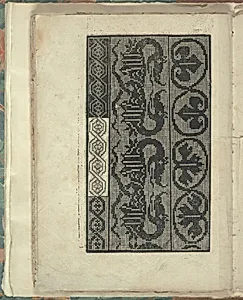 Opera Nova Universali intitulata Corona di racammi, page 32 (verso) by Giovanni Andrea Vavassore