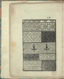 Opera Nova Universali intitulata Corona di racammi, page 17 (verso)