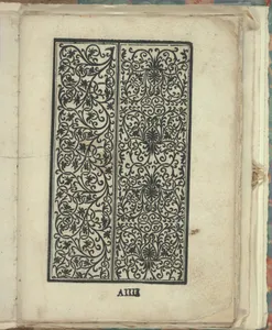 Opera Nova Universali intitulata Corona di racammi, page 4 (recto)