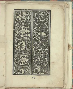 Opera Nova Universali intitulata Corona di racammi, page 5 (recto)