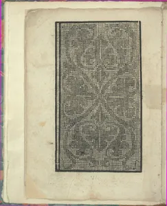 Opera Nova Universali intitulata Corona di racammi, page 5 (verso)