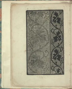 Opera Nova Universali intitulata Corona di racammi, page 7 (verso)