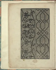 Opera Nova Universali intitulata Corona di racammi, page 9 (verso)