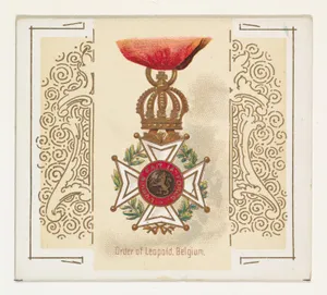 Order of Leopold, Belgium, from the World's Decorations series (N44) for Allen & Ginter Cigarettes