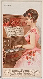 Organ, from the Musical Instruments series (N82) for Duke brand cigarettes by W. Duke, Sons & Co.|Schumacher & Ettlinger